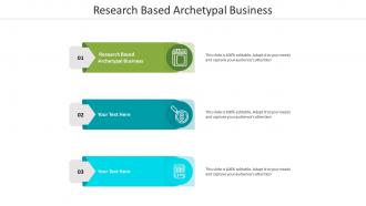 Research based archetypal business ppt powerpoint presentation professional portrait cpb
