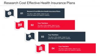 Research Cost Effective Health Insurance Plans Ppt Powerpoint Presentation Gallery Files Cpb