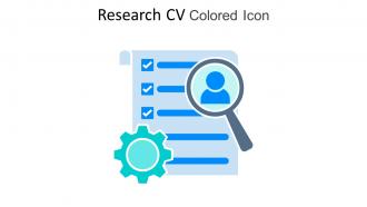 Research CV Colored Icon In Powerpoint Pptx Png And Editable Eps Format