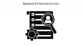 Research CV Monotone Icon In Powerpoint Pptx Png And Editable Eps Format