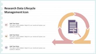 Research Data Lifecycle Management Icon
