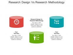 Research design vs research methodology ppt powerpoint presentation diagram templates cpb