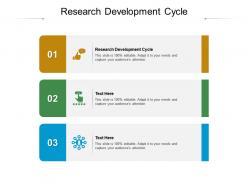 Research development cycle ppt powerpoint presentation summary images cpb