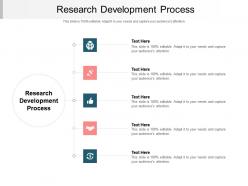 Research development process ppt powerpoint presentation pictures templates cpb