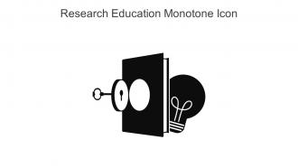 Research Education Monotone Icon In Powerpoint Pptx Png And Editable Eps Format