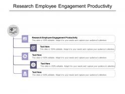 Research employee engagement productivity ppt powerpoint presentation portfolio designs download cpb