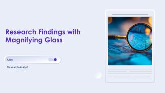 Research Findings With Magnifying Glass PPT Graphics AT