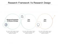 Research framework vs research design ppt powerpoint presentation icon aids cpb