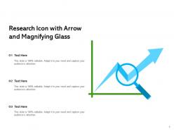 Research icon financial portfolio dollar magnifying glass advertising marketing strategy