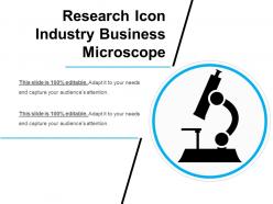 Research icon industry business microscope