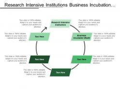 Research intensive institutions business incubation model processing storage
