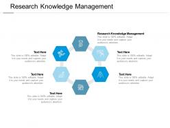 Research knowledge management ppt powerpoint presentation summary outfit cpb