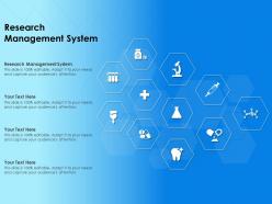 Research Management System Ppt Powerpoint Presentation Inspiration Objects