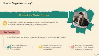 Research Market Average As A Salary Negotiation Tip Training Ppt