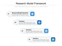 Research model framework ppt powerpoint presentation summary display cpb