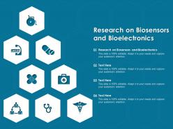 Research on biosensors and bioelectronics ppt powerpoint presentation slides layout