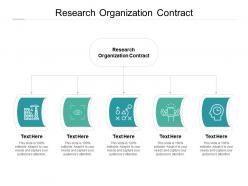 Research organization contract ppt powerpoint presentation gallery templates cpb