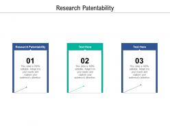 Research patentability ppt powerpoint presentation infographic template icons cpb