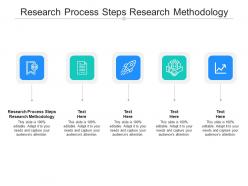 Research process steps research methodology ppt powerpoint presentation icon graphics cpb