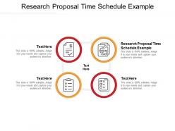 Research proposal time schedule example ppt powerpoint presentation model deck cpb