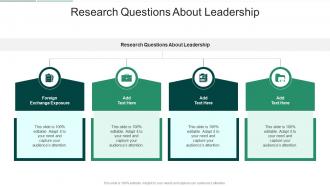 Research Questions About Leadership In Powerpoint And Google Slides Cpb