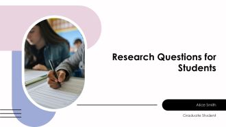 Research Questions For Students PPT Summary AT
