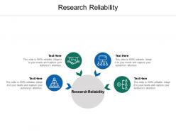 Research reliability ppt powerpoint presentation infographics example topics cpb