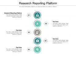 Research reporting platform ppt powerpoint presentation slides deck cpb