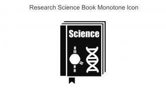 Research Science Book Monotone Icon In Powerpoint Pptx Png And Editable Eps Format