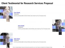 Research services proposal powerpoint presentation slides