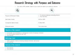 Research Strategy Statement Business Development Planning Timeline Developing