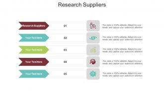 Research suppliers ppt powerpoint presentation show topics cpb