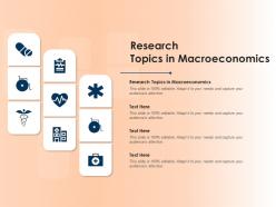 Research topics in macroeconomics ppt powerpoint presentation styles good