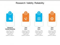 Research validity reliability ppt powerpoint presentation file vector cpb