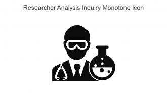 Researcher Analysis Inquiry Monotone Icon In Powerpoint Pptx Png And Editable Eps Format