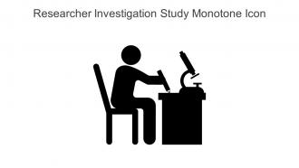Researcher Investigation Study Monotone Icon In Powerpoint Pptx Png And Editable Eps Format