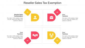 Reseller Sales Tax Exemption Ppt Powerpoint Presentation Layouts Master Slide Cpb