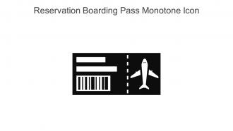 Reservation Boarding Pass Monotone Icon In Powerpoint Pptx Png And Editable Eps Format