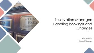 Reservation Manager Handling Bookings And Changes PPT Structure AT