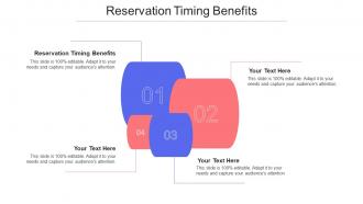 Reservation Timing Benefits Ppt Powerpoint Presentation Slides Graphic Images Cpb