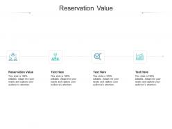Reservation value ppt powerpoint presentation infographics example cpb