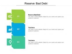 Reserve bad debt ppt powerpoint presentation show samples cpb