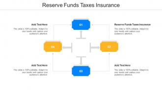 Reserve Funds Taxes Insurance Ppt Powerpoint Presentation Infographics Graphics Template Cpb