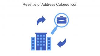 Resettle Of Address Colored Icon In Powerpoint Pptx Png And Editable Eps Format