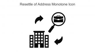 Resettle Of Address Monotone Icon In Powerpoint Pptx Png And Editable Eps Format
