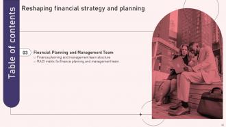 Reshaping Financial Strategy And Planning Powerpoint Presentation Slides Captivating Editable