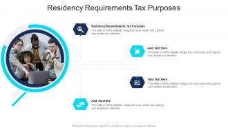 Residency Requirements Tax Purposes In Powerpoint And Google Slides Cpb