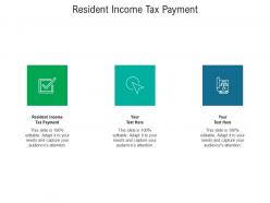 Resident income tax payment ppt powerpoint presentation gallery clipart images cpb