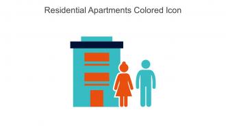 Residential Apartments Colored Icon In Powerpoint Pptx Png And Editable Eps Format