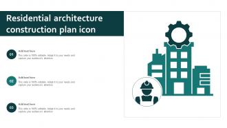 Residential Architecture Construction Plan Icon
